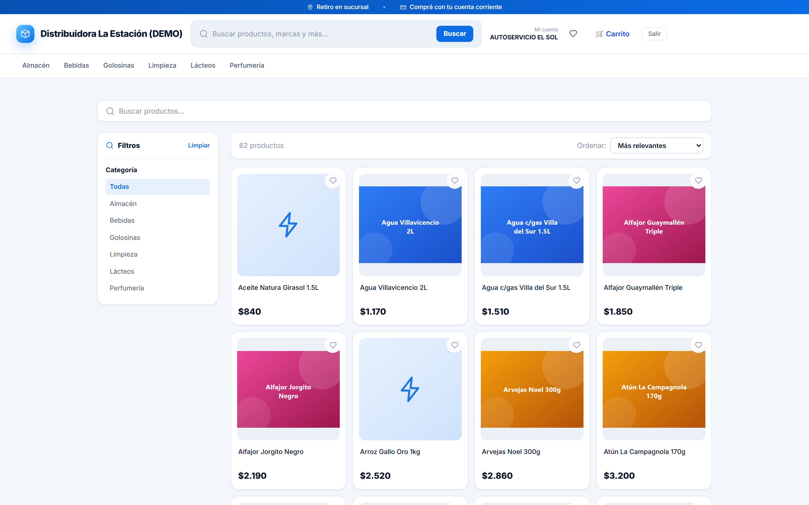 Portal e-commerce para tus clientes en TauroX